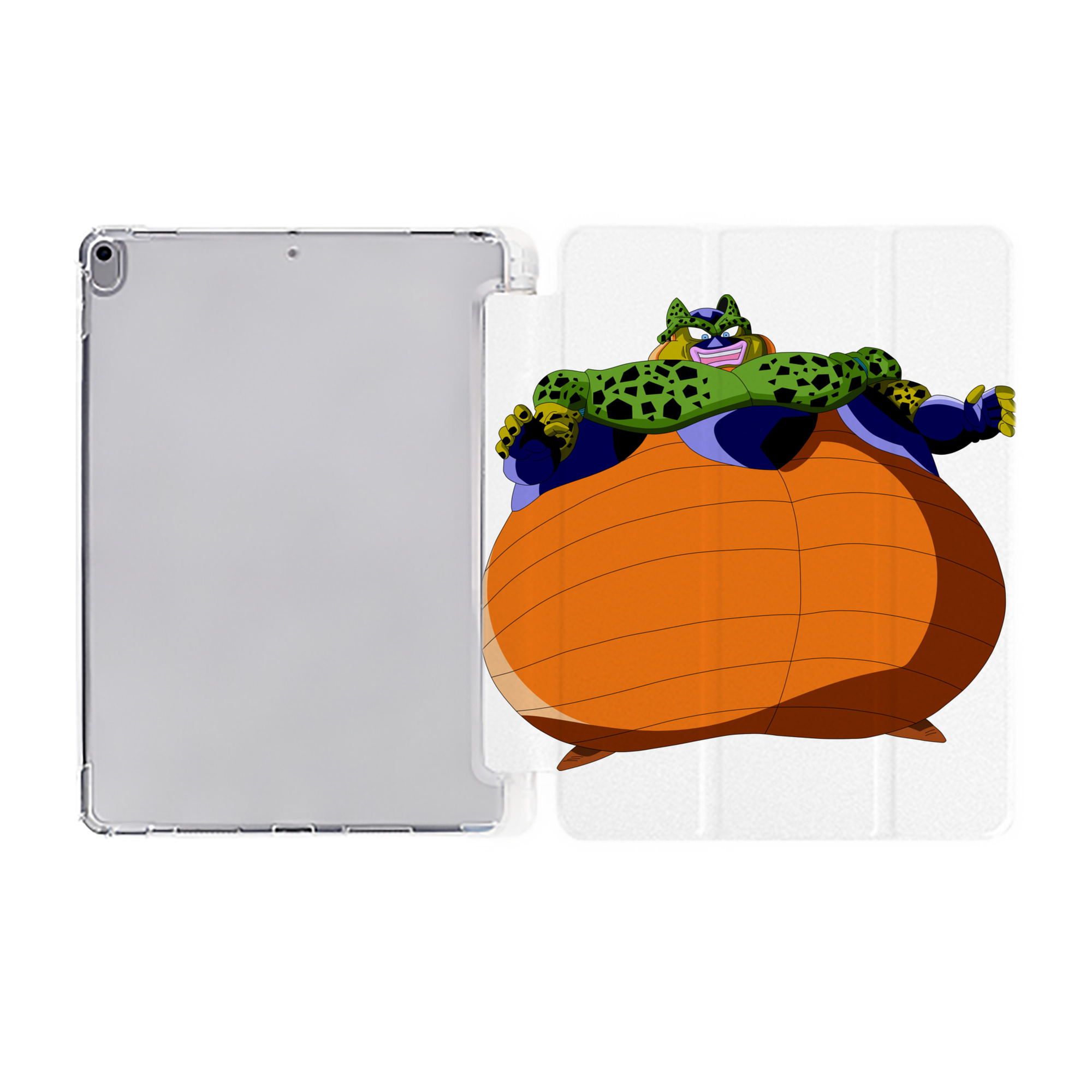 （画像用） ドラゴンボール セル DRAGON BALL Cell IPad ケース ペン収納付き 三つ折りスタンド PUレザー×シリコン 対応機種9.5/10.5/10.9インチ